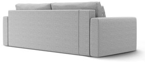 Jasnoszara rozkładana sofa ze schowkiem 238 cm Belfast – Cosmopolitan Design
