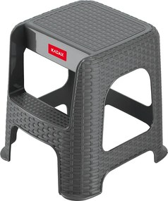 KADAX Taboret ze schodkiem, 2 stopnie, szary, 160 kg