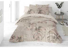 Pościel z mieszanki bawełny i lnu Monstera, 160 x 200 cm, 2 szt. 70 x 80 cm