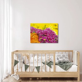 Obraz różowego kwiatu (70x50 cm)