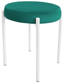 TABORET DIOR STOŁEK LOFT metal podstawa biała MG20