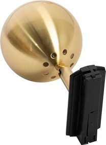 Nowoczesny reflektor szynowy jednofazowy czarny ze złotem - Gissi