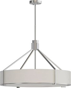 Open Design OR85655-Żyrandol na pręcie DORETTO 6xE27/15W/230V śr. 70 cm m. chrom/biały