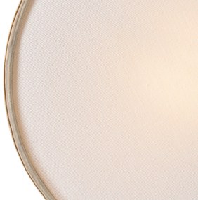 Orientalna lampa sufitowa rattan 40 cm 3-punktowa - TrommaKolonialny Oswietlenie wewnetrzne