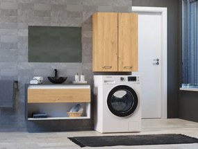 Łazienkowa szafka ścienna w kolorze dąb artisan - Sirella 3X