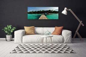 Duży obraz na płótnie Most prowadzący nad Fale