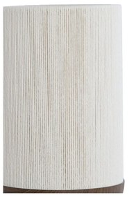 Ciemnobrązowa lampa stołowa z tekstylnym kloszem (wysokość 50 cm) Dania – Light &amp; Living
