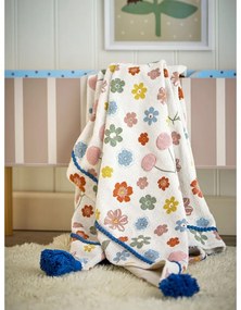 Koc dziecięcy z bawełny z recyklingu 130x160 cm Cherry – Bloomingville Mini