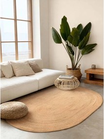 Dywan z juty dwustronny/tkany ręcznie w naturalnym kolorze 160x230 cm Braided – Hanse Home