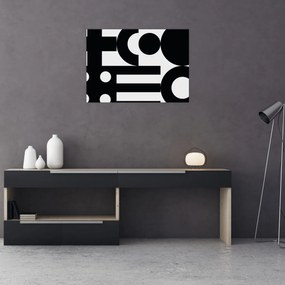 Obraz na szkle - Abstrakcja geometryczna N⁰3 (70x50 cm)