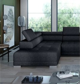 Narożnik CAMPO XL z elektryczną regulacją siedziska Lewostronny w tkaninie MEMPHIS 20 WERSAL