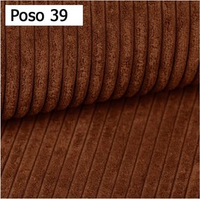 Kanapa KASJO Prawostronny Sofo-Narożnik z funkcją spania i poduszkami, 2x pojemnik POSO 039 Miedziany DOMOHOME