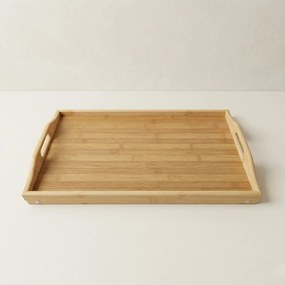 Bambusowa taca śniadaniowa z rozkładanymi nóżkami LENTO, 54 x 30 x 24 cm