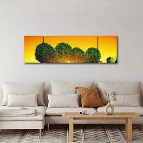 Obraz - Serce w koronach drzew (170x50 cm)