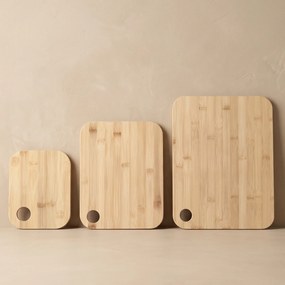 Bambusowe deski do krojenia TRIS, zestaw 3 sztuki w różnych rozmiarach