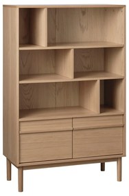 Regał w dekorze dębu 140x90 cm Ponza – Unique Furniture