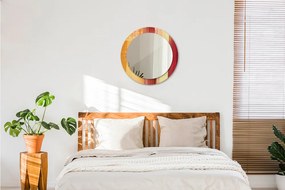 Lustro dekoracyjne okrągłe Abstrakcyjny obraz