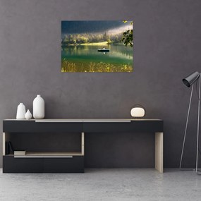 Obraz na szkle - jezioro (70x50 cm)