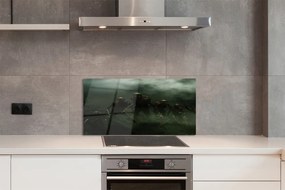 Panel szklany do Kuchni Postać Zombie pod Chmurami