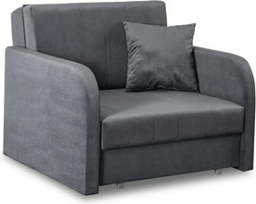 Fotel do Spania VERO Rozkładany Jednoosobowy Amerykanka Szary Nowoczesny