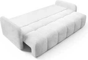 Sofa ZEN Rozkładana Dwuosobowa Szara Szenil Japandi