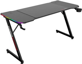 Biurko czarne gamingowe LED RGB L9-K96