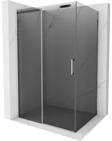 Mexen Omega kabina prysznicowa rozsuwana 130 x 80 cm, grafit, chrom - 825-130-080-01-40