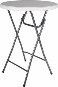 stół składany, stół bistro wraz z elastycznym pokrowcem 80 x 80 x 110 cm