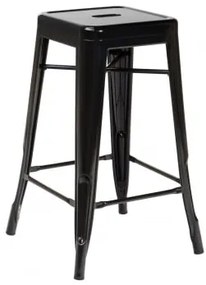 Wysokie, Sztaplowane Krzesło Stalowe Lix Czarna & ↑65 Cm - Sklum