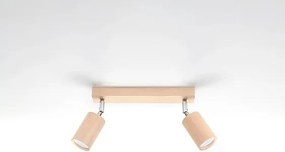 Listwa oświetleniowa 2 punktowa BERG 2 naturalne drewno