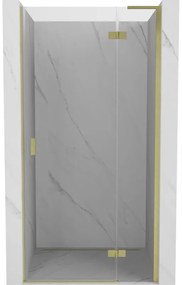 Mexen Mist-H L drzwi prysznicowe uchylne prawe 70 cm, transparent, złote szczotkowane - 8A5L-070-000-55-00-P