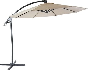 Okrągły parasol wspornikowy MCW-D14,  kremowo-biały bez stojaka