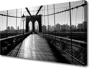 Duży obraz na płótnie Łukowa Konstrukcja Mostu