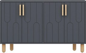 Komoda – 120 cm – Antracyt – Płyta wiórowa pokryta melaminą