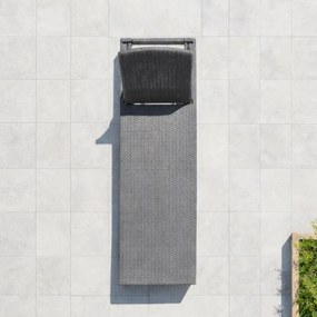 Leżak ogrodowy basenowy Aquaris SL-01 składany, kolor szary