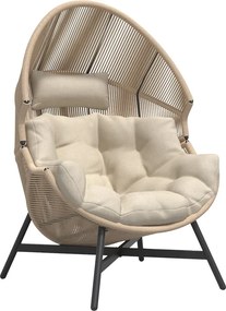 FOTEL OGRODOWY HOLA KOKON BEŻOWY