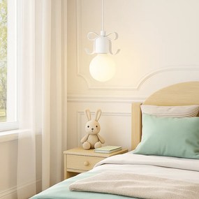 Lampa sufitowa wisząca pojedyncza NARNI biała
