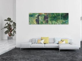 Obraz - Auguste Renoir, Picking Flowers, reprodukcje (170x50 cm)