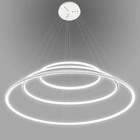Biała lampa ściemnialna Ledowe Okręgi No.3 In 100 cm 4K