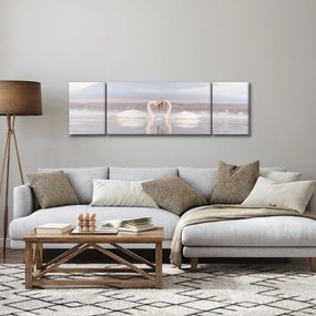 Obraz - Zakochane łabędzie (170x50 cm)