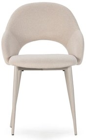 Beżowe tapicerowane krzesła zestaw 2 szt. Lia – Marckeric