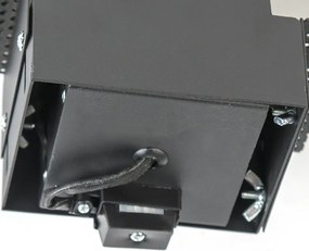 Wpuszczany reflektor czarny GU10 obrotowy i pochylany bez obramowania - Oneon