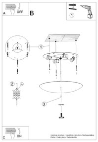 Plafon FUSION 430 biały SOLLUX  LIGHTING
