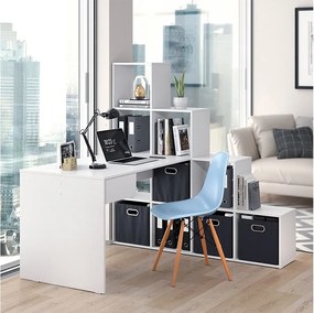 Biurko narożne biały 139x142.4x143 sarah