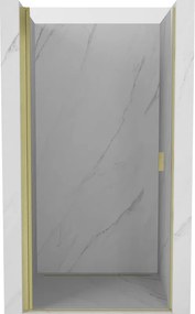 Mexen Mist-B drzwi prysznicowe uchylne 85 cm, transparent, złote szczotkowane - 8A2-085-000-55-00