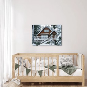 Obraz - Drewniany domek (70x50 cm)