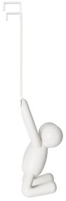 Biały plastikowy wieszak na drzwi 22 cm Buddy – Umbra