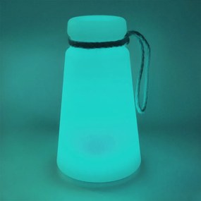 Biało-brązowa lampa stołowa LED (wysokość 20 cm) Bruno – Fischer &amp; Honsel