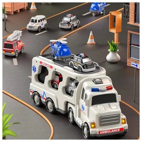 Woopie laweta drogowa zestaw 5 aut - ambulans