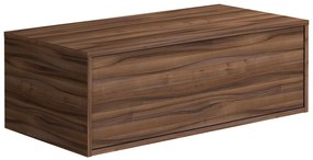 Szafka pod umywalkę wisząca - Kolor naturalny ciemny - 94 cm - TEANA II